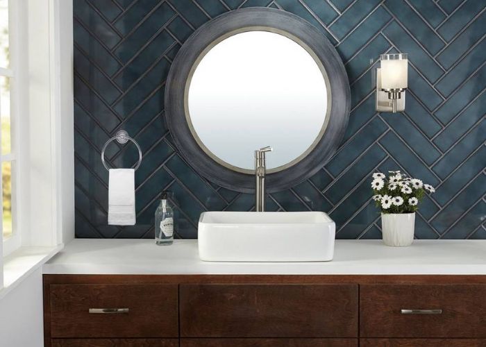 What are the latest trends in vanities at Floor and Decor?