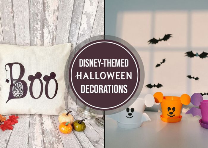 How can I create Disney-themed Halloween decorations at home?